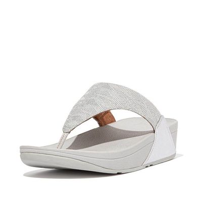 FitFlop Damen Flip Flops Lulu Toe Post-Geo Glitz ET8