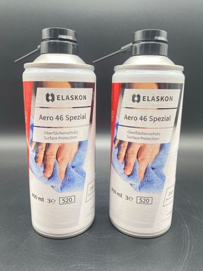 2x Elaskon Aero 46 spezial 400ml Lackschutz Korrosionsschutz Oberflächenschutz KfZ
