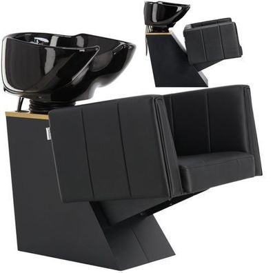 Dante Friseurwaschbecken mit Keramikbecken, Armatur & Handbrause