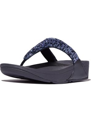 FitFlop Damen Flip Flops Lulu Crystal-Mix Toe-Post Sandals JE3