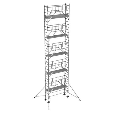 Zarges Fahrgeruest MultiTower S-PLUS 1T mit Auslegern 1,80m Plattformlaenge 12,35m A