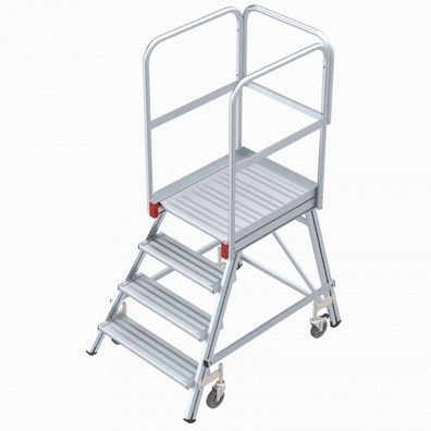 Euroline Premium 515 Mobile Podesttreppe einseitig 4 Stufen