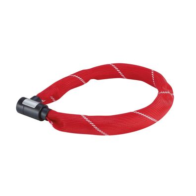 Prophete Kettenschloss Rot 7273 Fahrradschloss 110 cm Sicherheitsstufe 7 mit Laser-Cu