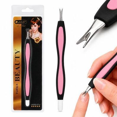 Nagelfeile Nagelhauttrimmer Maniküre Set in Rosa