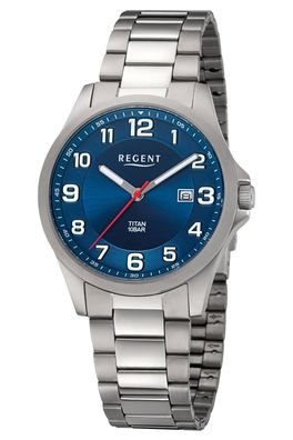 Regent Herrenuhr Titan Blau 10 Bar 11090371