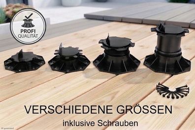 PRO-FIXX Stelzlager Stellfüße Verstellfüße Stellfuß Plattenlager Terrasse WPC