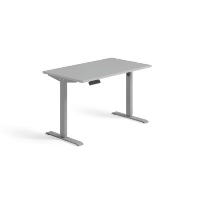 Schnellmontage Elektro-Hubtisch höhenverstellbar, 1200x700x740-1175, Lichtgrau/Silber