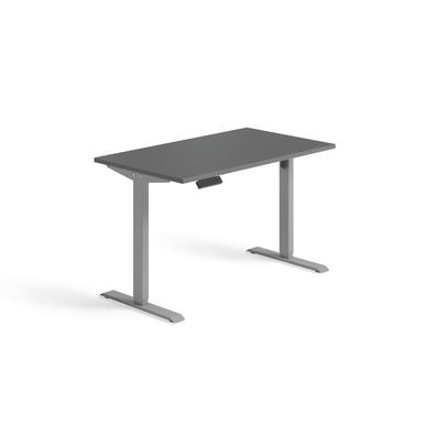 Schnellmontage Elektro-Hubtisch höhenverstellbar, 1200x700x740-1175, Onyx/Silber