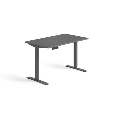 Schnellmontage Elektro-Hubtisch höhenverstellbar, 1200x700x740-1175, Onyx/Anthrazit