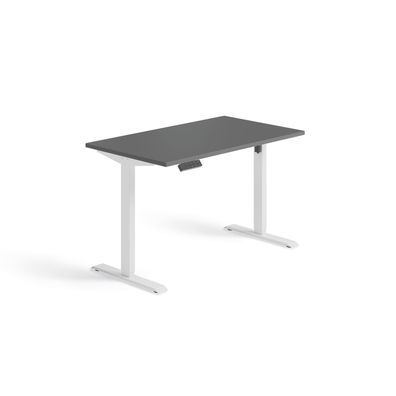 Schnellmontage Elektro-Hubtisch höhenverstellbar, 1200x700x740-1175, Onyx/Weiß