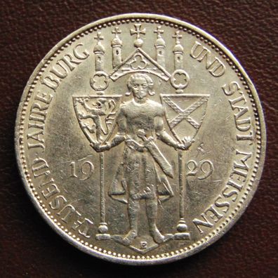 3 Reichsmark 1929 E, Meissen