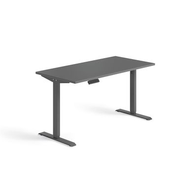Schnellmontage Elektro-Hubtisch höhenverstellbar, 1400x700x740-1175, Onyx/Anthrazit