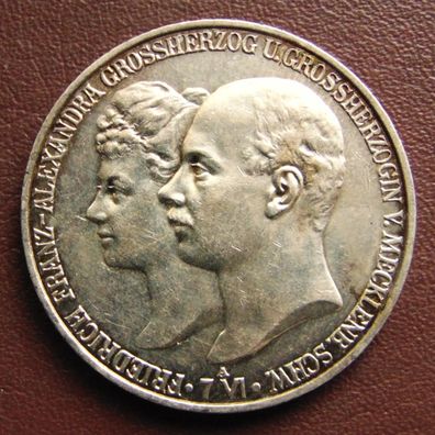 Mecklenburg-Schwerin. 5 Mark 1904 A