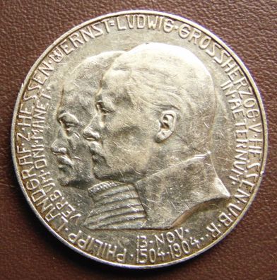 Hessen. 5 Mark 1904