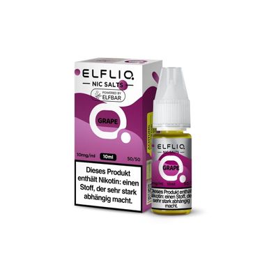 ELFLIQ Grape Nikotinsalz Liquid 10 ml