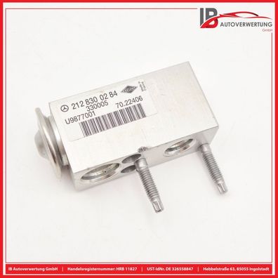 Expansionsventil für Klimaanlage 2128300284 Mercedes C-KLASSE COUPE C204 C250