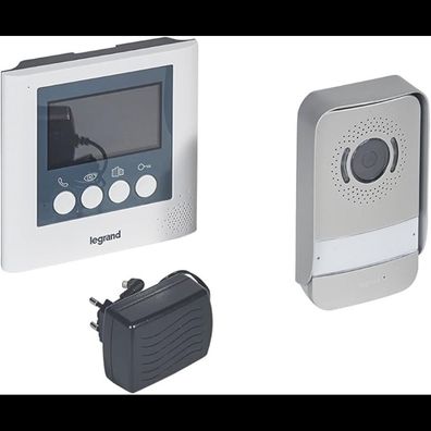 Legrand Video T?rsprechanlage Set mit 4,3 Zoll Bildschirm, Gegensprechanlage