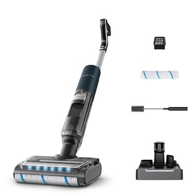 Rowenta X-Clean 7 GZ5735E0, Stabstaubsauger, Beutellos, Schwarz, Chrom, 0,5 l, Rechte