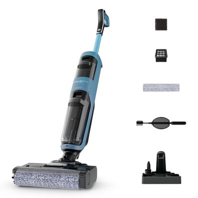 Rowenta X-Clean 2 GZ2271E0, Stabstaubsauger, Beutellos, Blau, Rechteckig, Trocken&Nas