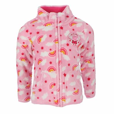 Peppa Pig Jacke Gemütliche Kinder-Sweatjacke in Rosa für kalte Tage