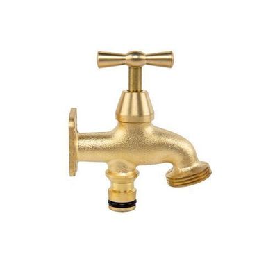 Gartenwasserhahn mit Kugelventil Messing Wandmontage Wasseranschluss AG 3/4" BR-KST34