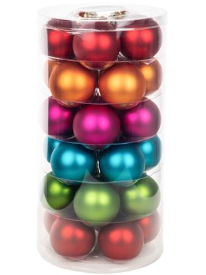 Kugeldose 30-tlg. Mille Fiori 6cm Weihnachtskugeln Inge-Glas