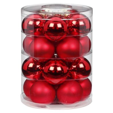 Weihnachtskugeln 20 Stk 6cm Merry Red