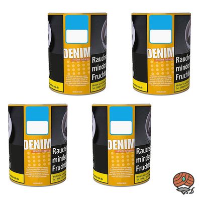Denim Volumentabak / Stopftabak Dose 4x 60g