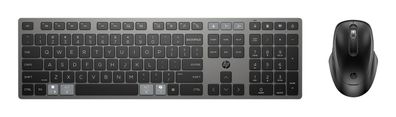 HP 720 MULTI Rchrgbl WLS KB MS, Volle Größe (100%), Kabellos, USB + Bluetooth, Mechan