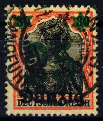 DANZIG 1920 Nr 18 zentrisch gestempelt X129A3A