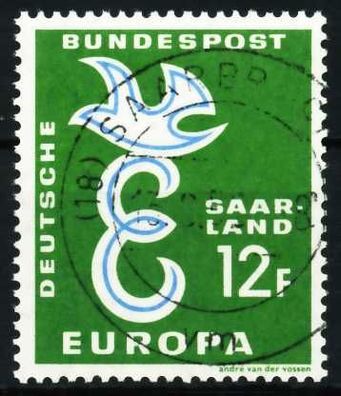 SAAR OPD 1958 Nr 439 gestempelt X5F6DE6