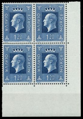 Norwegen Nr 589 postfrisch Viererblock ECKE-URE X915DEA