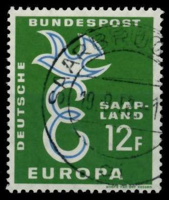 SAAR OPD 1958 Nr 439 zentrisch gestempelt X976BF2