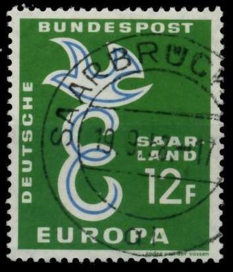 SAAR OPD 1958 Nr 439 zentrisch gestempelt X976BFE
