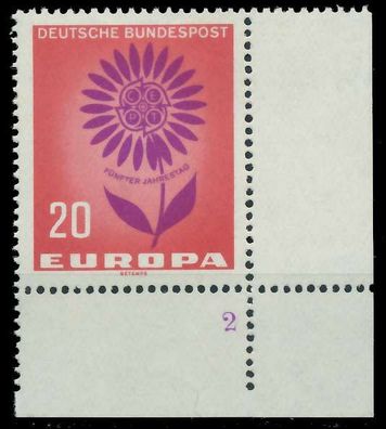 BRD BUND 1964 Nr 446 postfrisch Formnummer 2 X7ECEE6