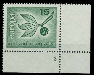 BRD BUND 1965 Nr 483 postfrisch Formnummer 3 X7EF456