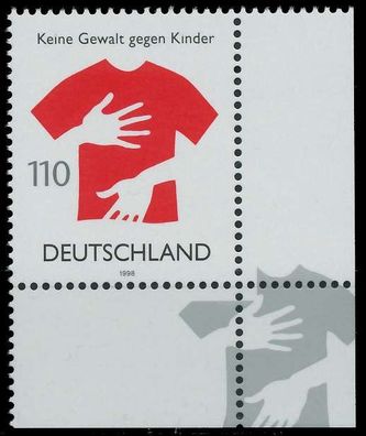 BRD 1998 Nr 2013 postfrisch ECKE-URE X86B43A