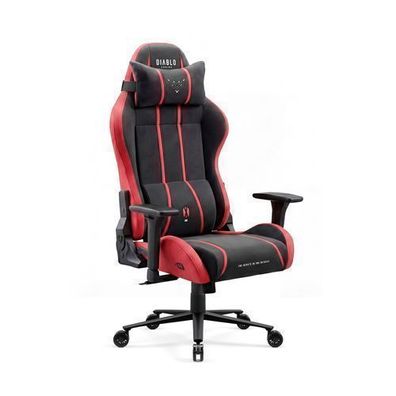 Gaming-Sessel aus Stoff in Schwarz und Rot, Modell Diablo X-One 2.0, Rot