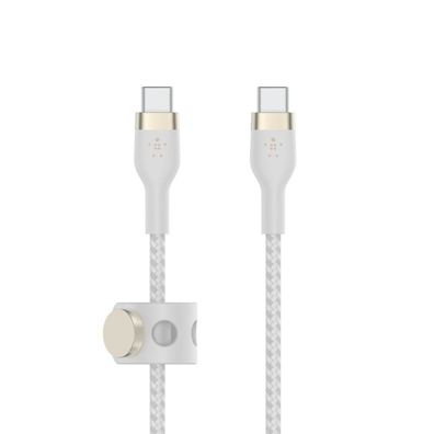Belkin PRO Flex USB-C/USB-C Kabel, bis 60W, 2m, weiß