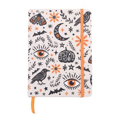 Frightful-Folk-Print A5-Notizbuch Eintragbuch