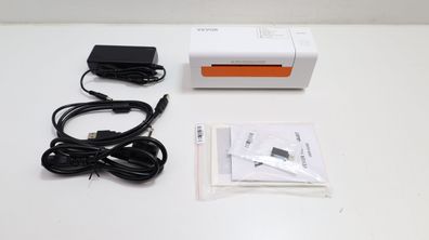 VEVOR Thermodirekt Etikettendrucker 4x6 203 dpi 150 mm/s USB Versand weiß