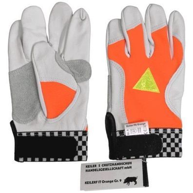 KeilerFit orange Schutzhandschuh