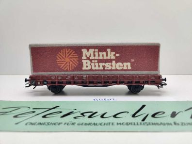 Märklin H0 AC 48112 Museumswagen'12 "Mink-Bürsten" Niederbord Kklm433 / NEM / DB