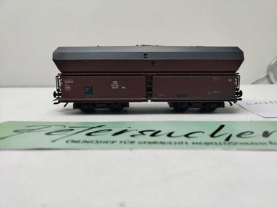Roco H0 AC 614 782 / vierachsiger Großraum-Selbstentladewagen / NEM / DB / Ladegut K