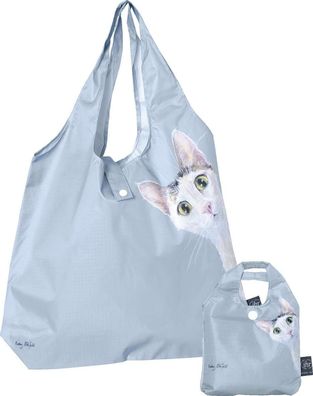 2 in 1 Einkaufstasche - mit Katzen-Motiv