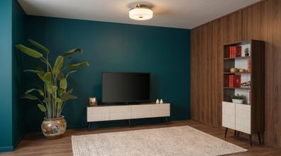 Beige-braunes Wohnzimmer-Set TV-Möbel Bücherregal TV-Set modern luxuriös