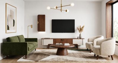 Elegantes Wohnzimmer-Set: TV-Wohnwand & Couchtisch