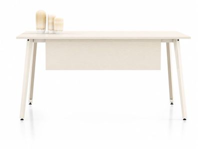 Moderner Arbeitstisch Schreibtisch Weiß Bürotisch Holz Design