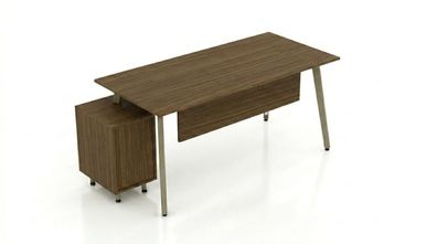 Eleganter Schreibtisch Büro Computertisch Modern Holz Design