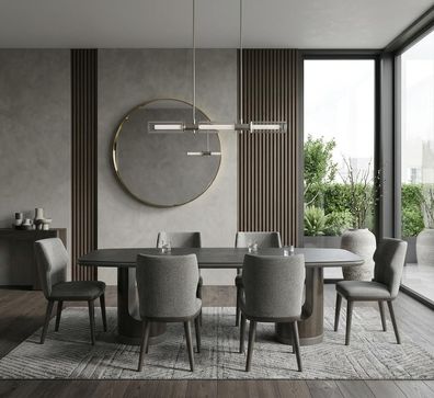 Esszimmer set Esstisch 6x Stühle Moderner Stil Robust Hochwertig Edel
